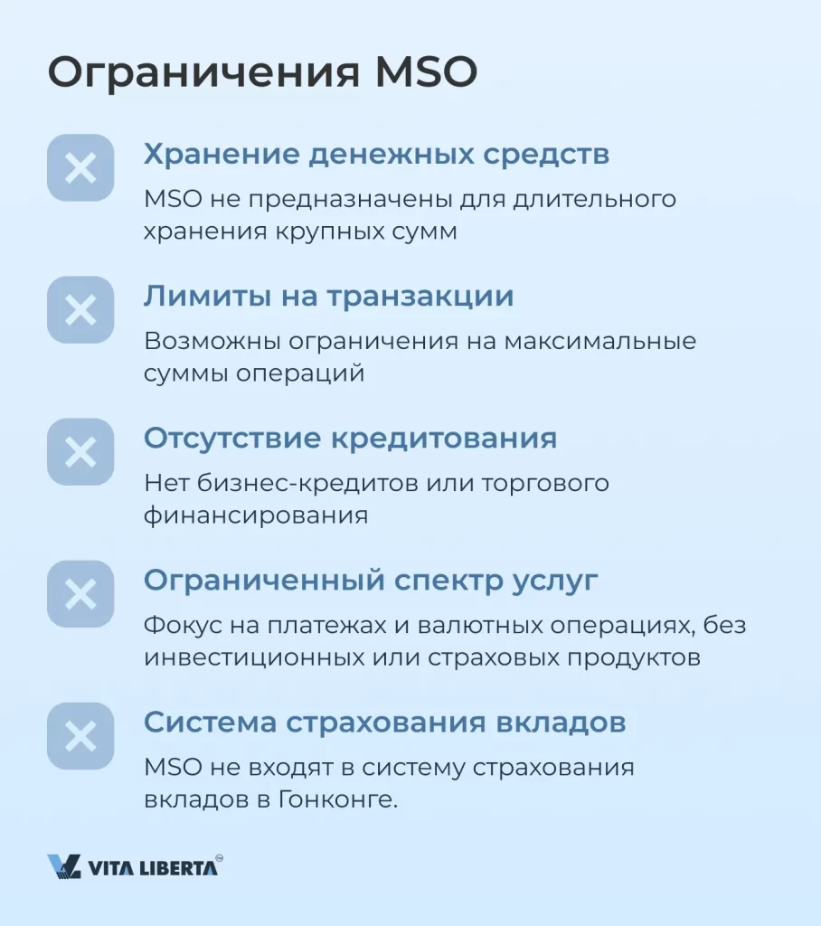 Ограничения MSO