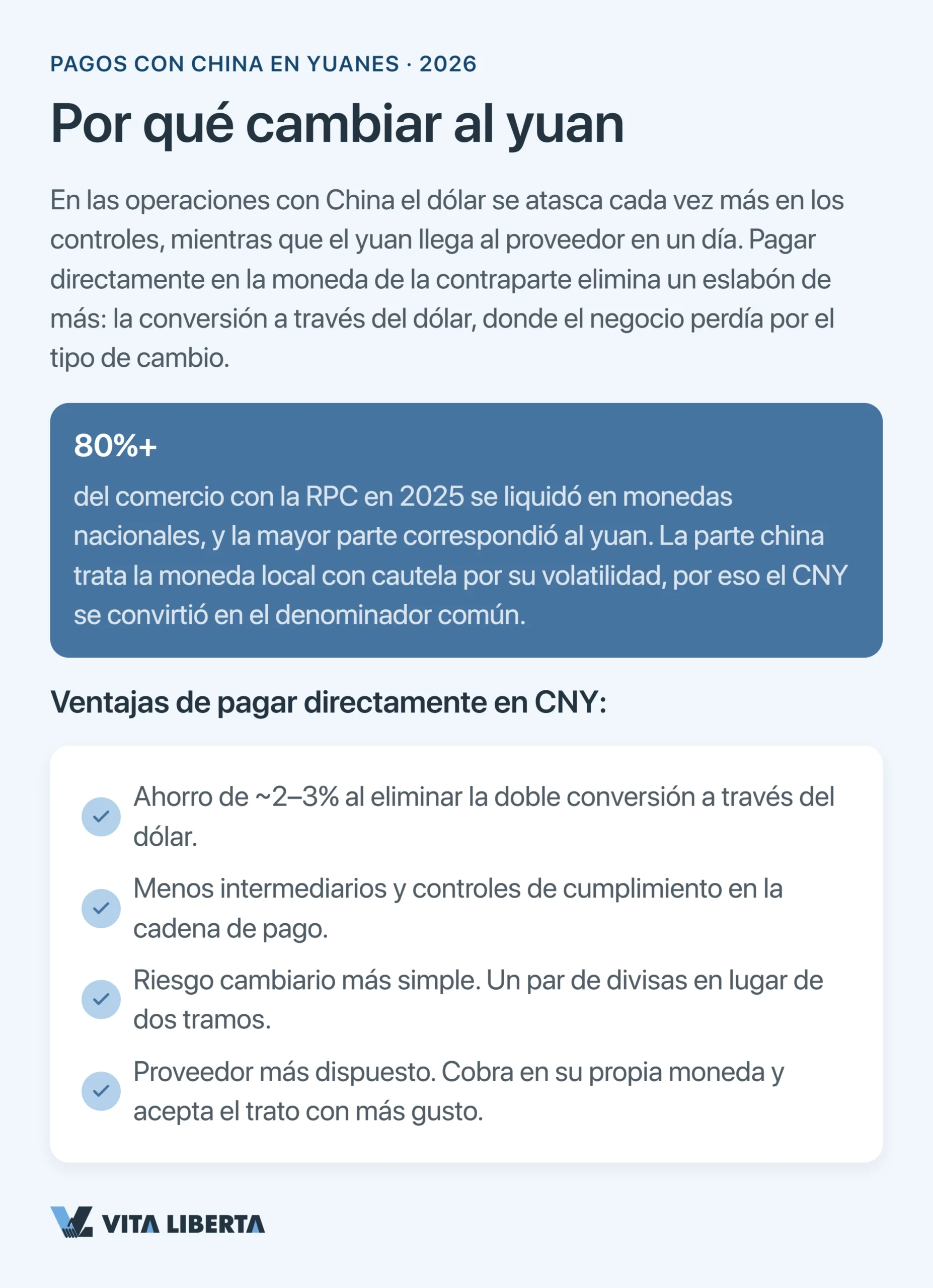Empresa española paga a un proveedor chino en yuanes en lugar de dólares