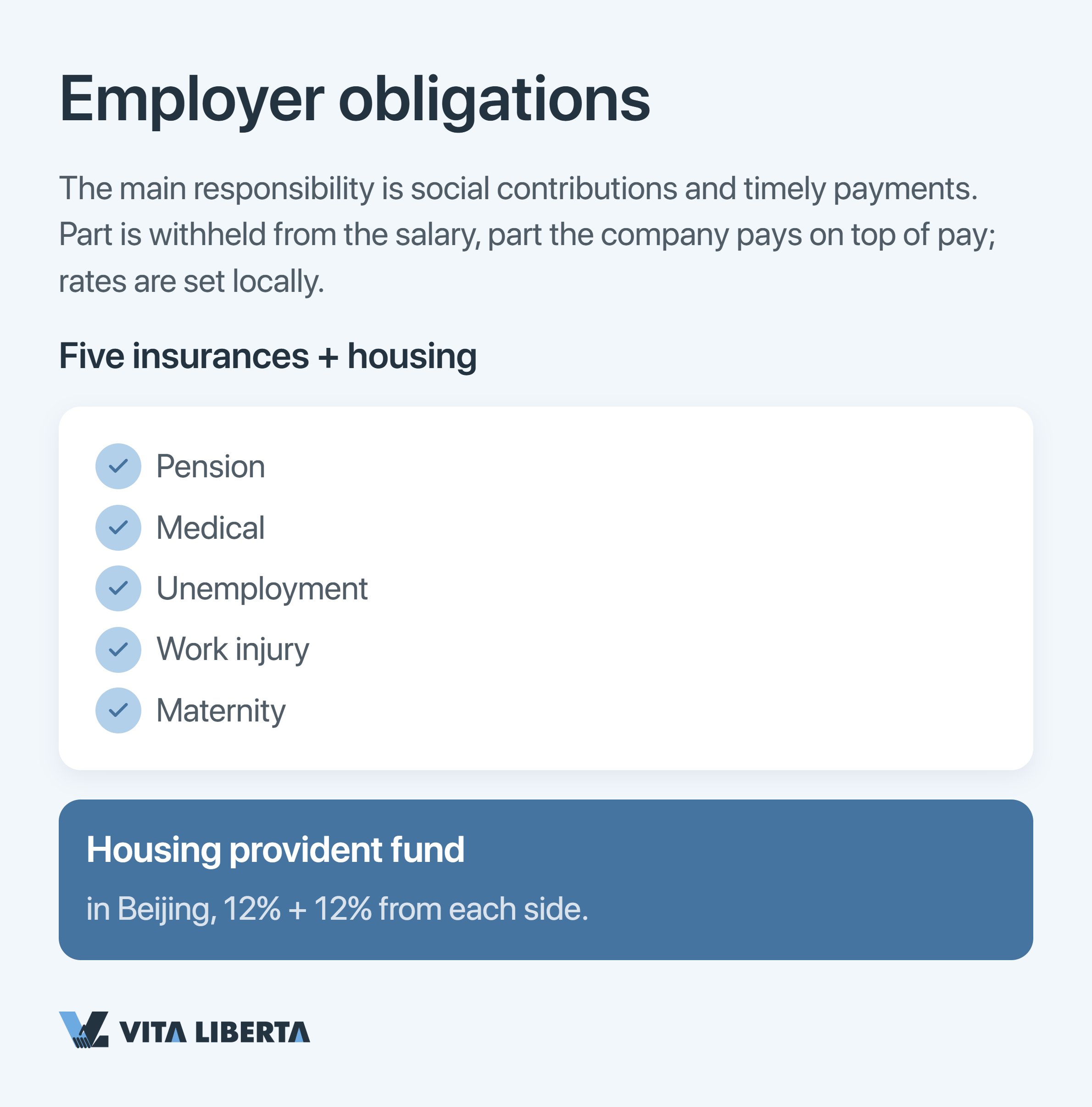 Employer and new hire signing a labour contract in mainland China with social-insurance costs being calculated