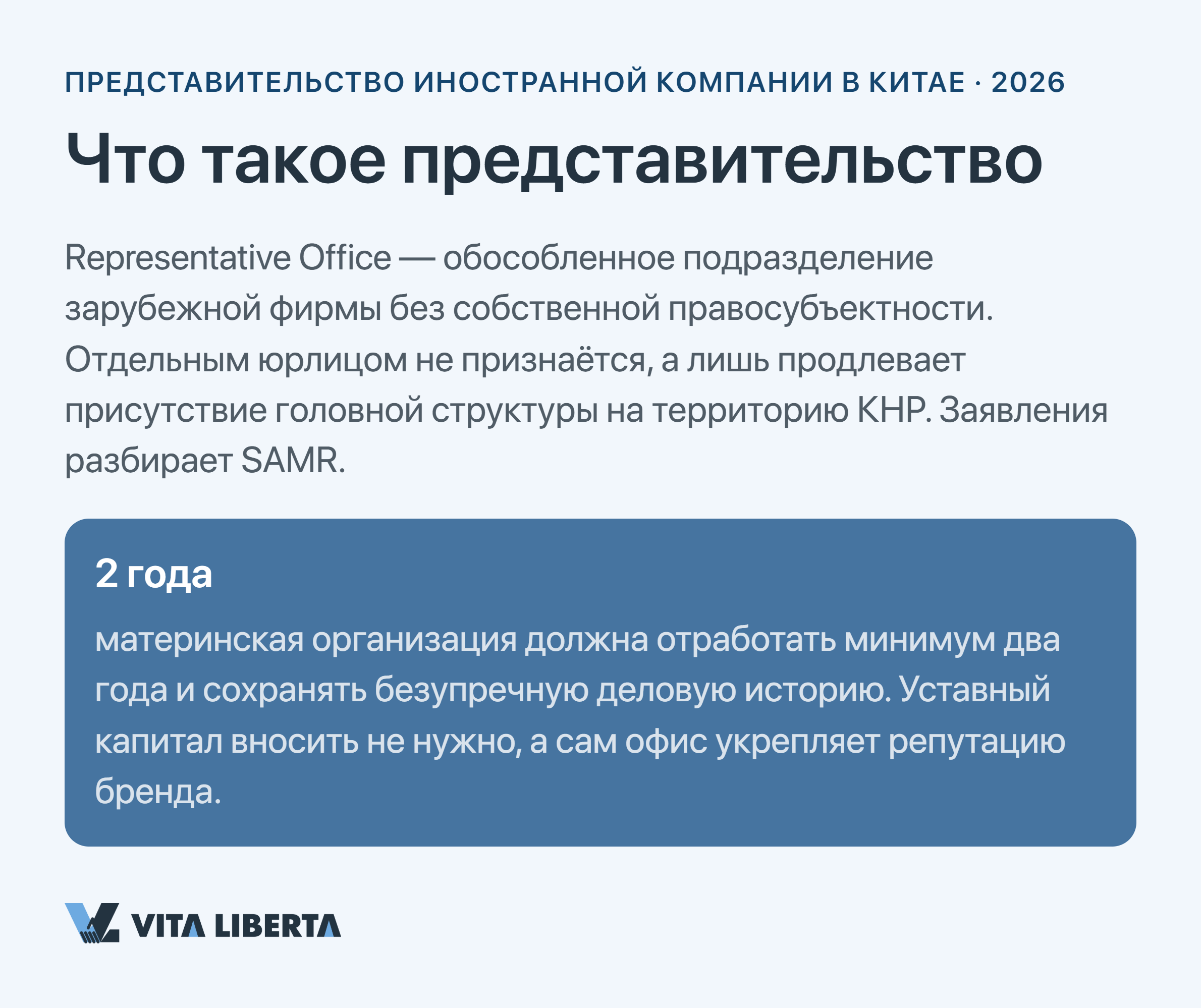 «Деловой квартал китайского мегаполиса — место открытия представительства»