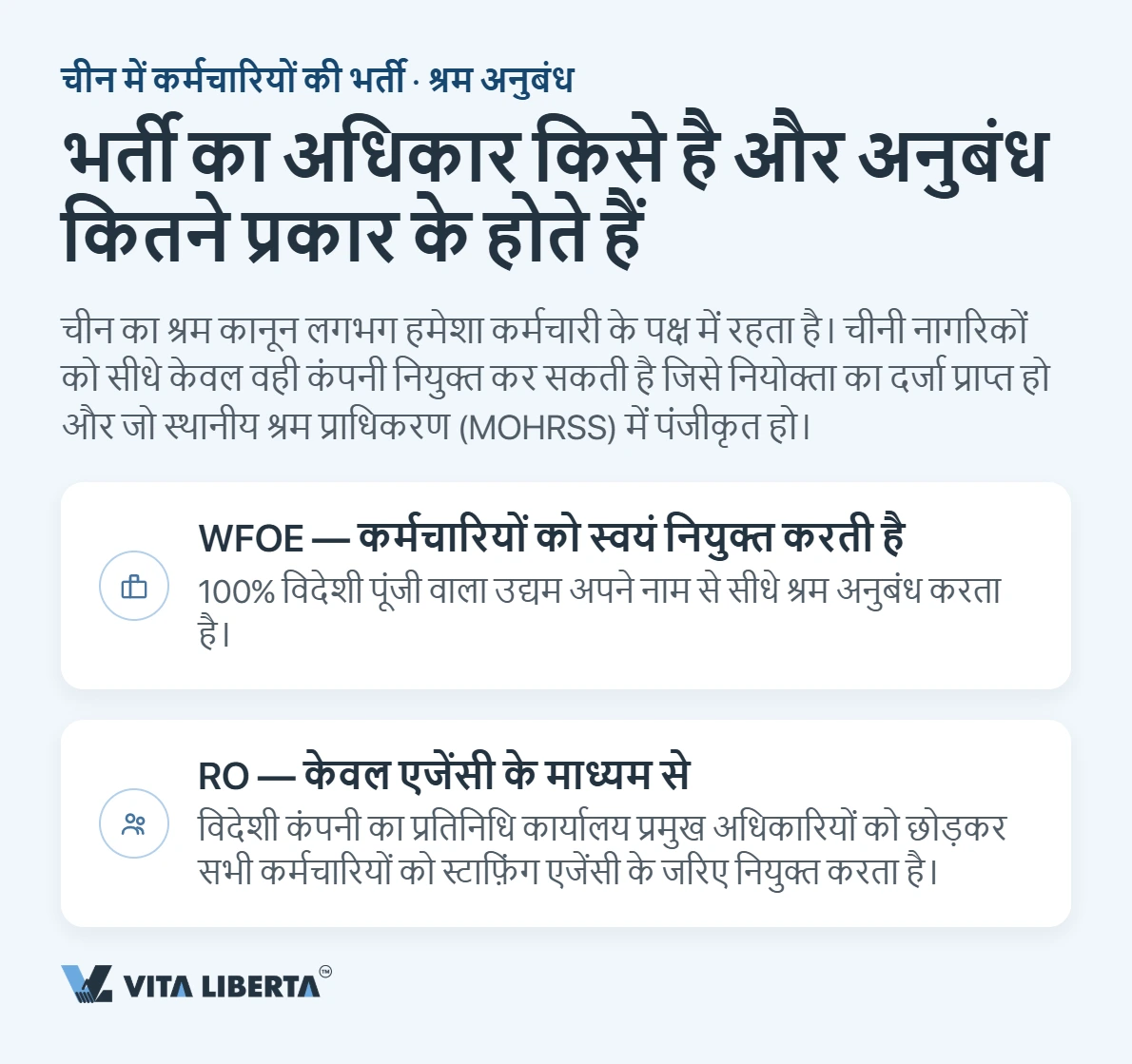 चीन में कर्मचारी नियुक्ति: श्रम अनुबंध और नियोक्ता के दायित्व