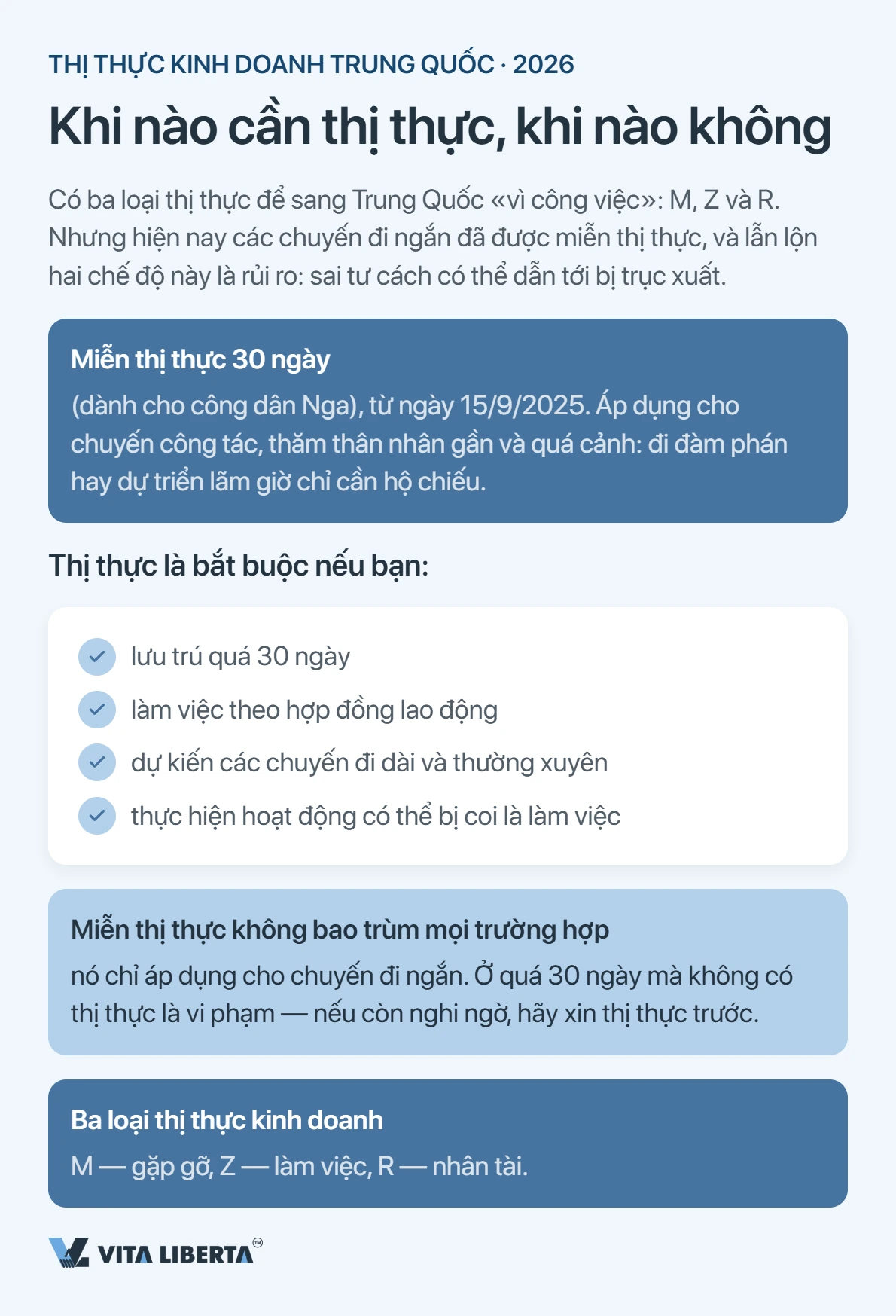 Visa Trung Quốc: M, Z hay R — doanh nghiệp nên chọn loại nào
