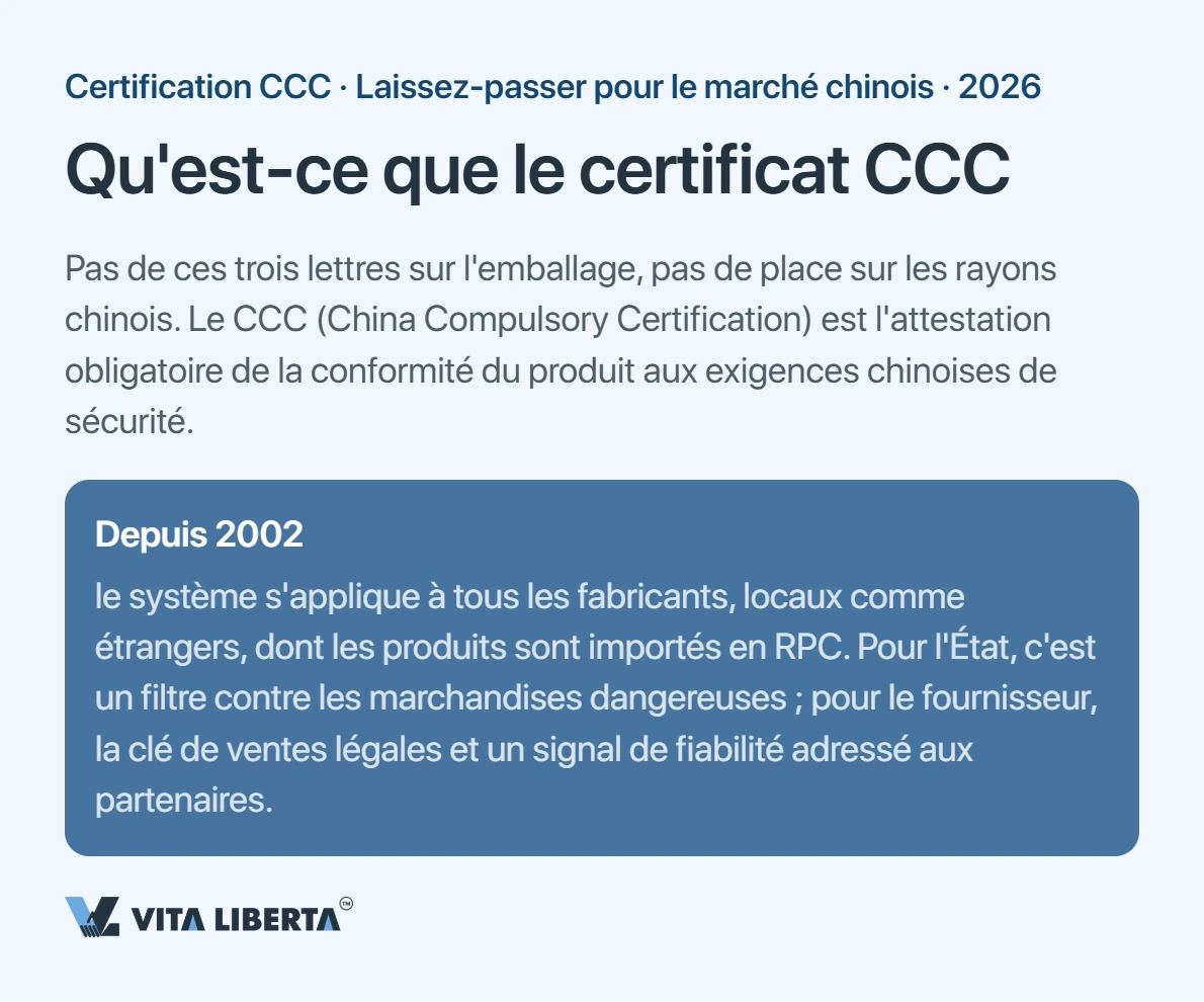 Certification CCC : la condition d'accès de vos produits au marché chinois
