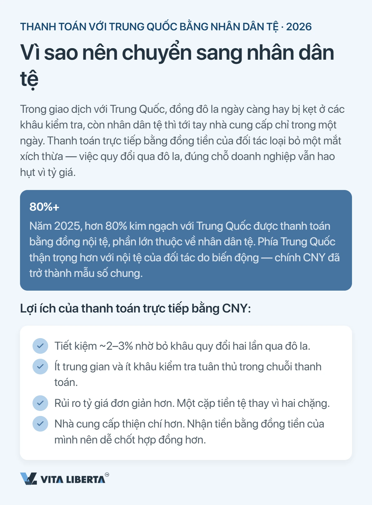 Cách thanh toán cho nhà cung cấp Trung Quốc bằng nhân dân tệ