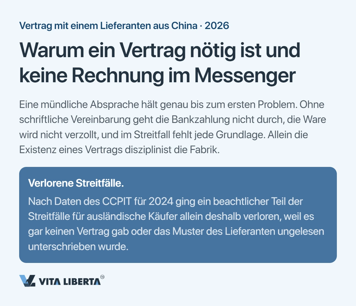 Vertrag mit chinesischem Lieferanten: Was hineingehört, damit Sie kein Geld verlieren