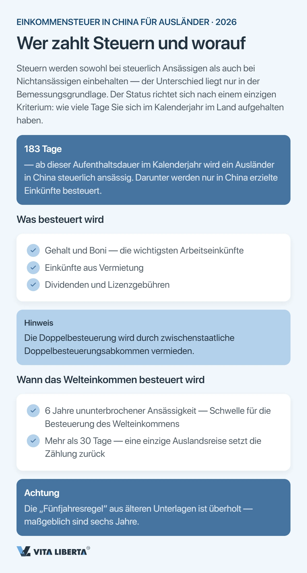 Wie viel Einkommensteuer zahlt ein Ausländer in China?