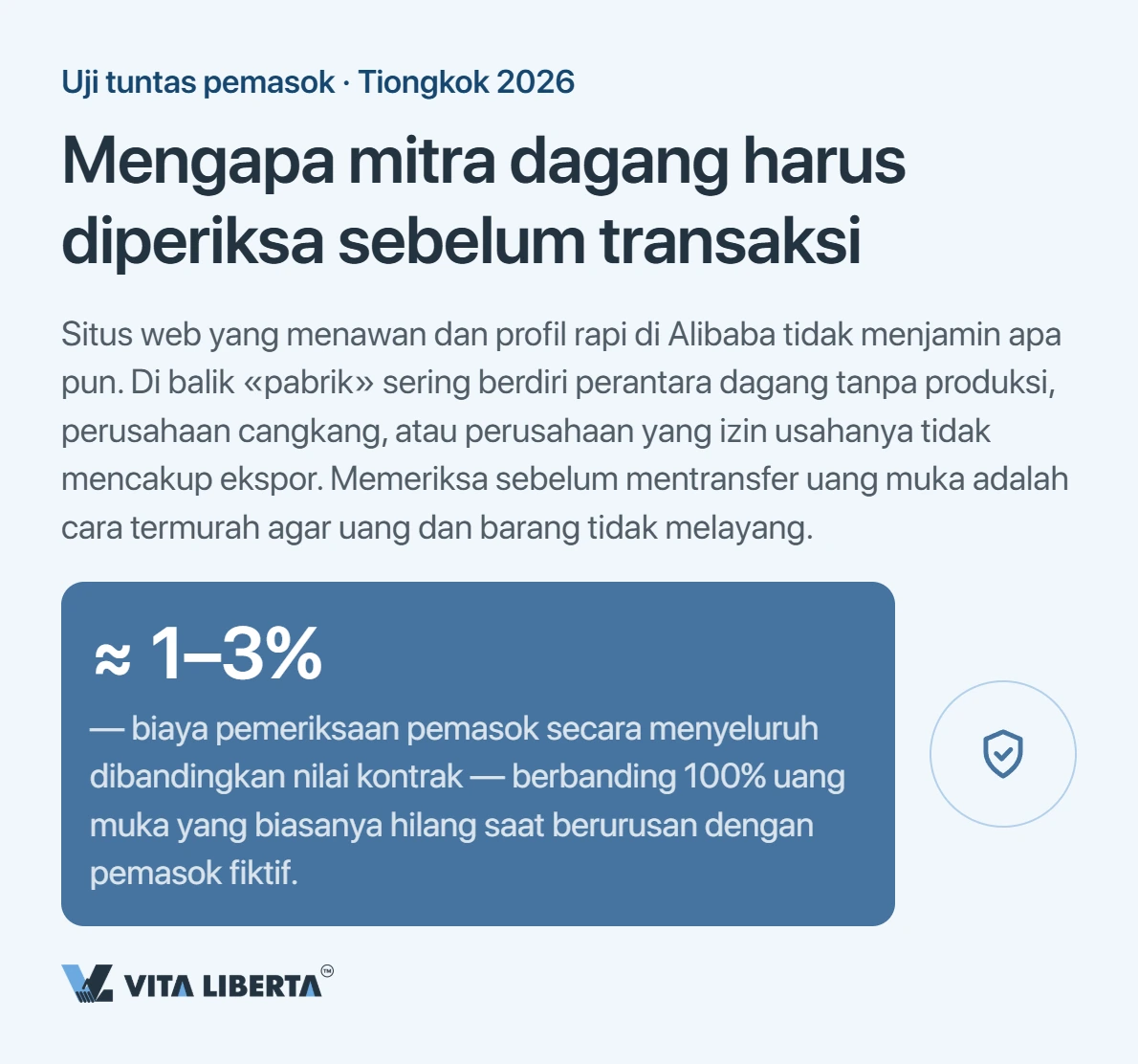 Importir mencocokkan Business License dan kode 18 digit supplier China dengan catatan NECIPS sebelum melakukan transfer