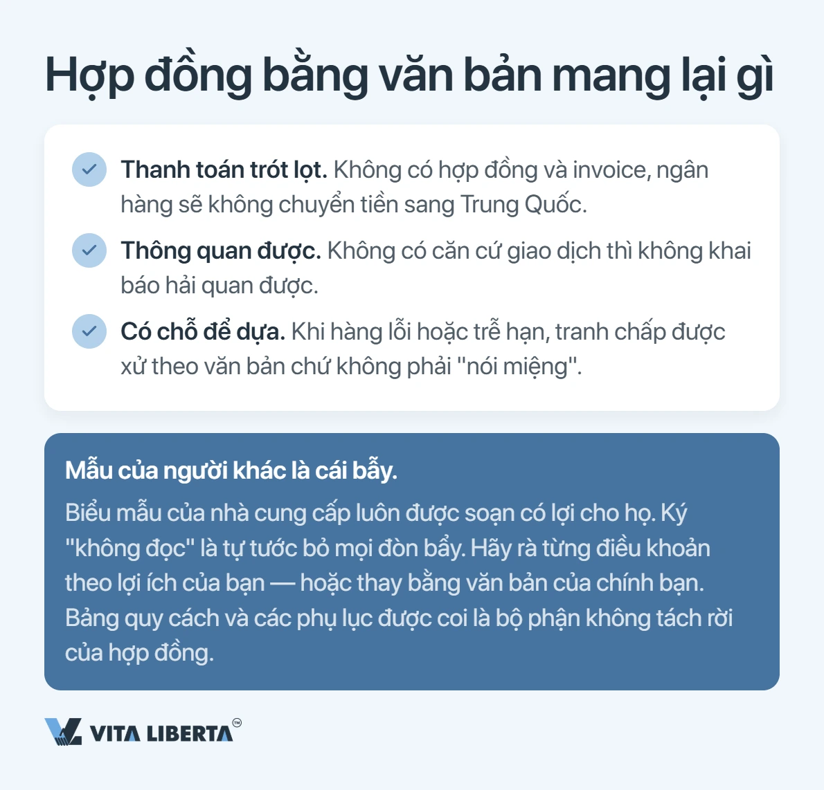 Hợp đồng với nhà cung cấp Trung Quốc: viết rõ những gì để không mất tiền