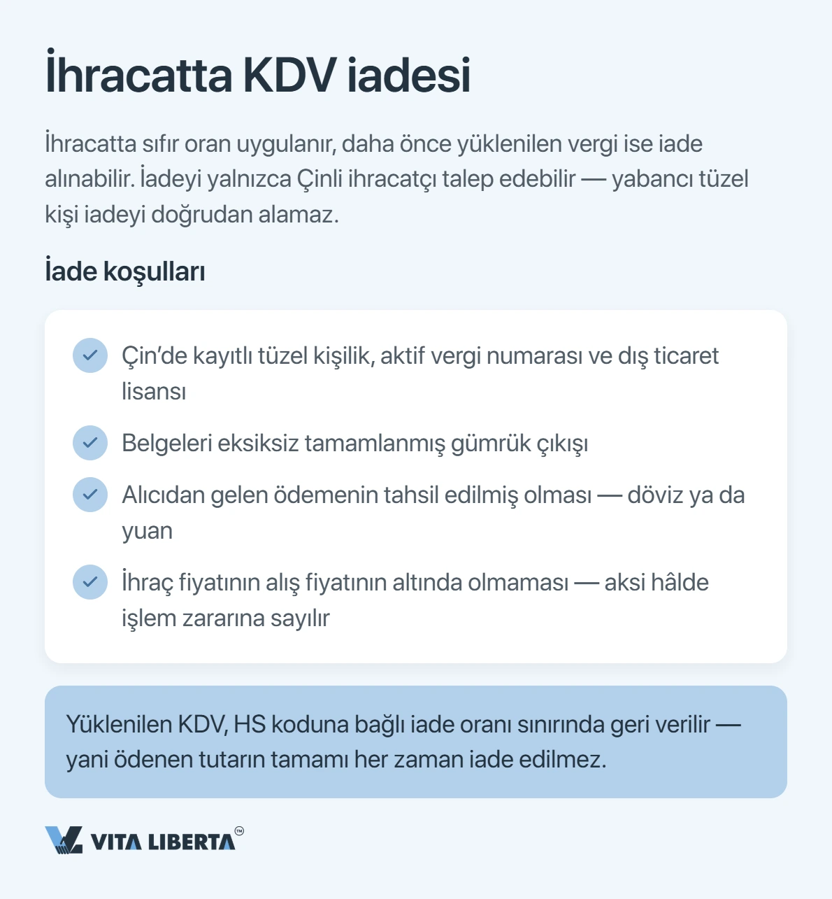 Çin'de KDV: oranlar ve ihracat KDV iadesi