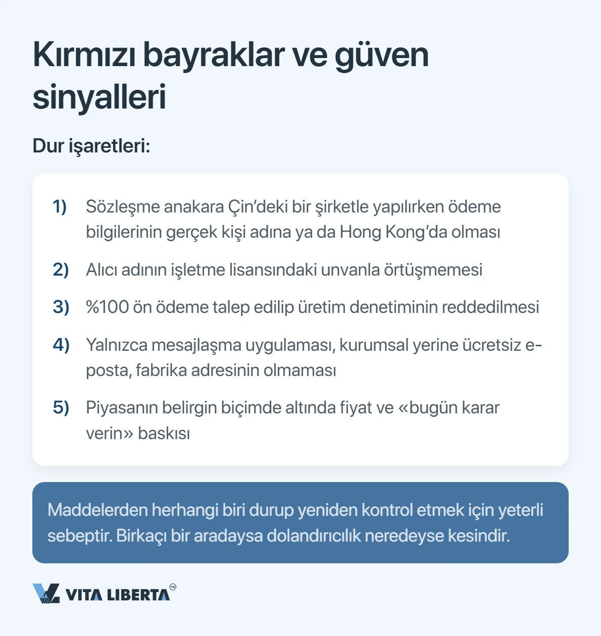 İthalatçı, ödemeden önce Çinli tedarikçinin işletme ruhsatını ve 18 haneli sosyal kredi kodunu NECIPS kaydıyla karşılaştırıyor