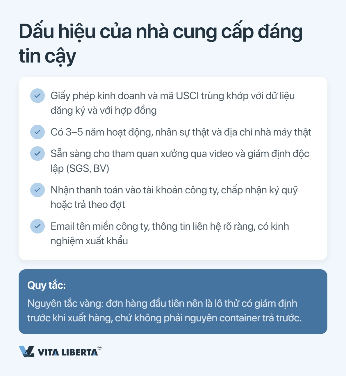 Thẩm định ba lớp: lọc trên sàn, hồ sơ đăng ký, kiểm tra nhà máy tại chỗ