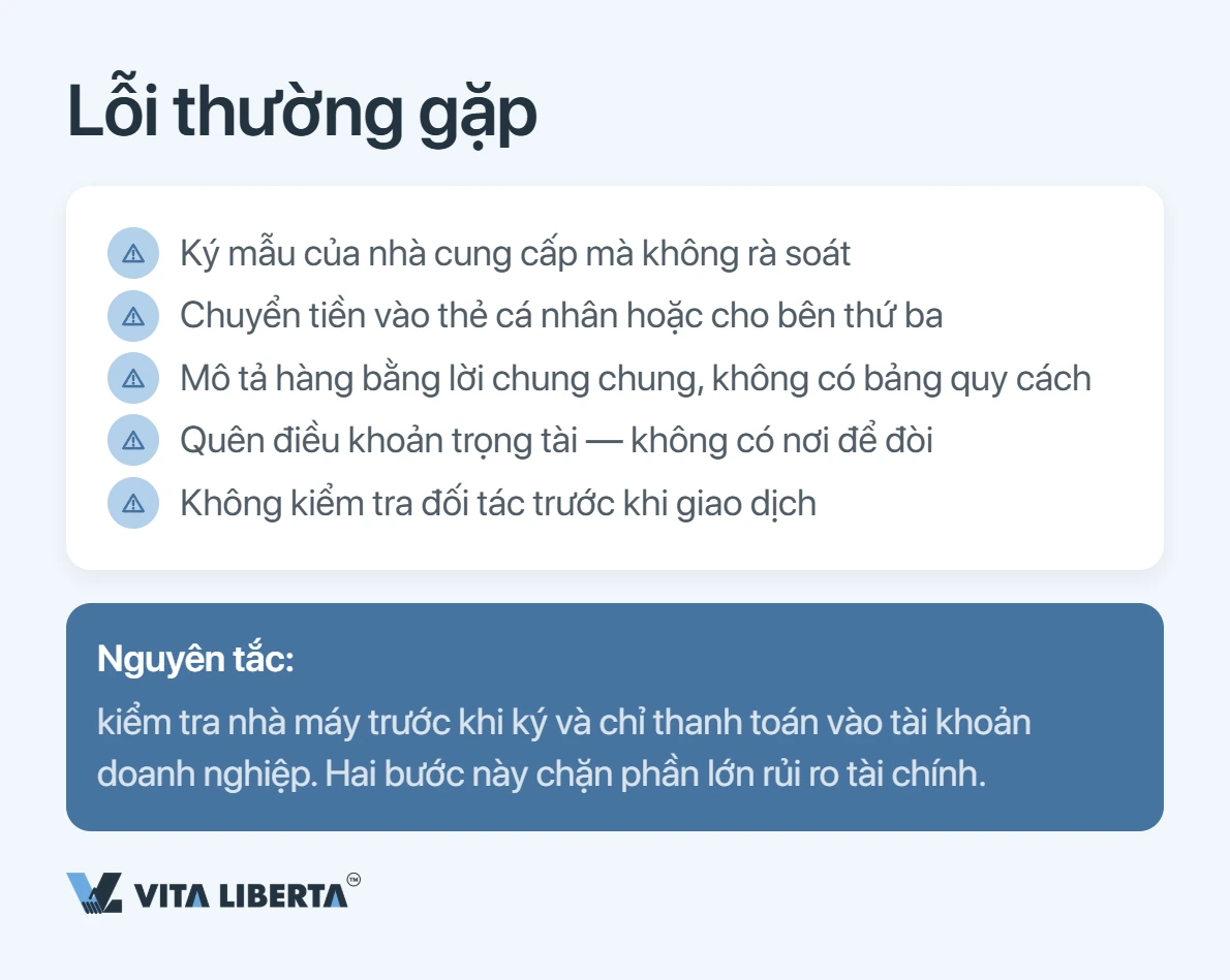 Hợp đồng với nhà cung cấp Trung Quốc: viết rõ những gì để không mất tiền