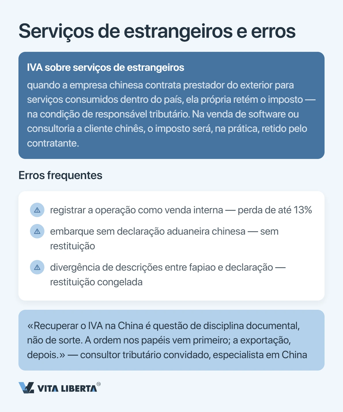 VAT da China: alíquotas e restituição para quem compra do fornecedor chinês