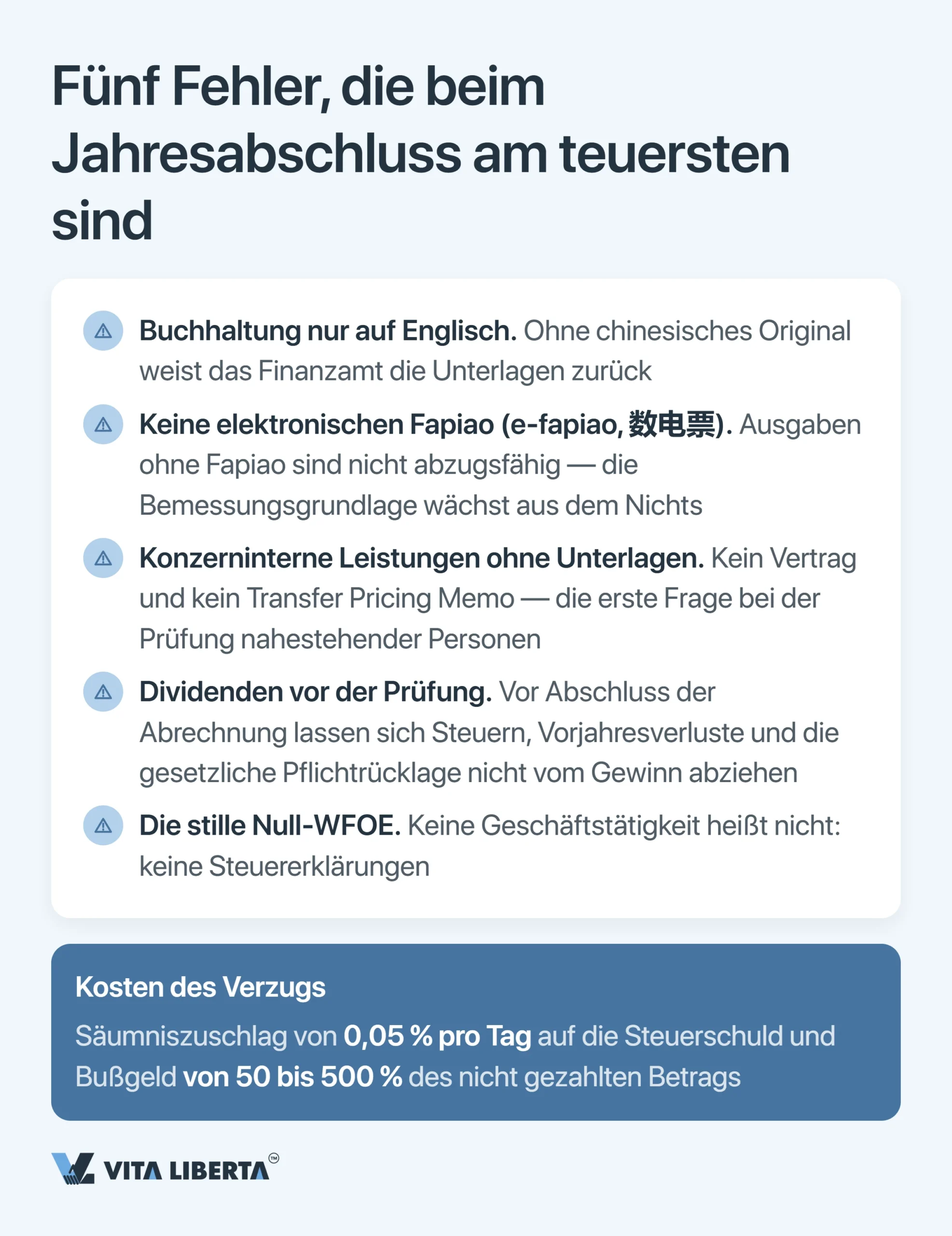 Jahresabschlussprüfung und Jahresabschluss einer WFOE in China: Fristen, Behörden und Risiken