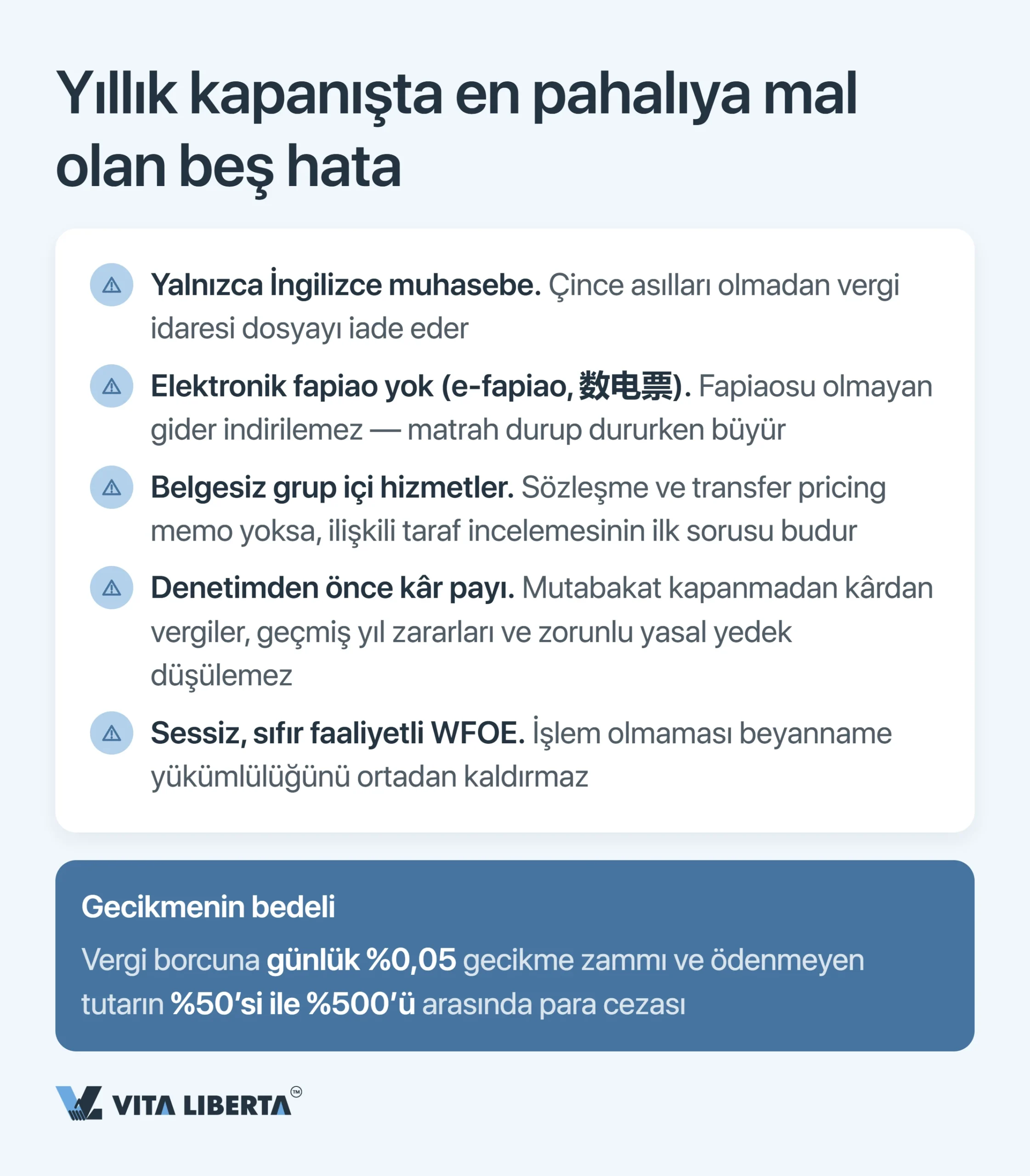 Çin’de WFOE Yıllık Denetimi ve Mali Raporlama: Süreler, Kurumlar ve Riskler